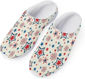 GLENLCWE Womens Clogs Soft Mesh Garden Clogs Lightweight Arch Support Sandals Beach Slippers