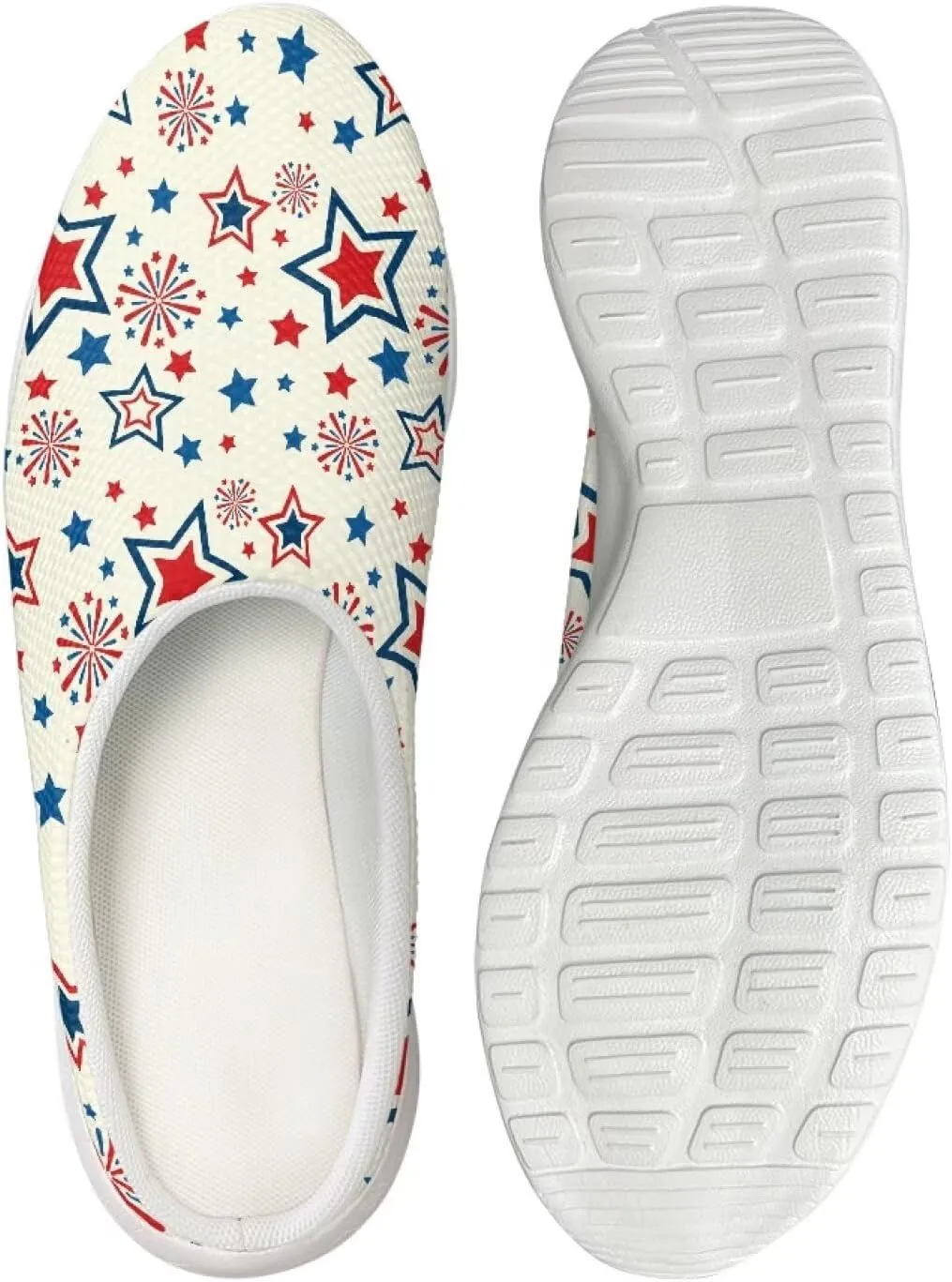 GLENLCWE Womens Clogs Soft Mesh Garden Clogs Lightweight Arch Support Sandals Beach Slippers