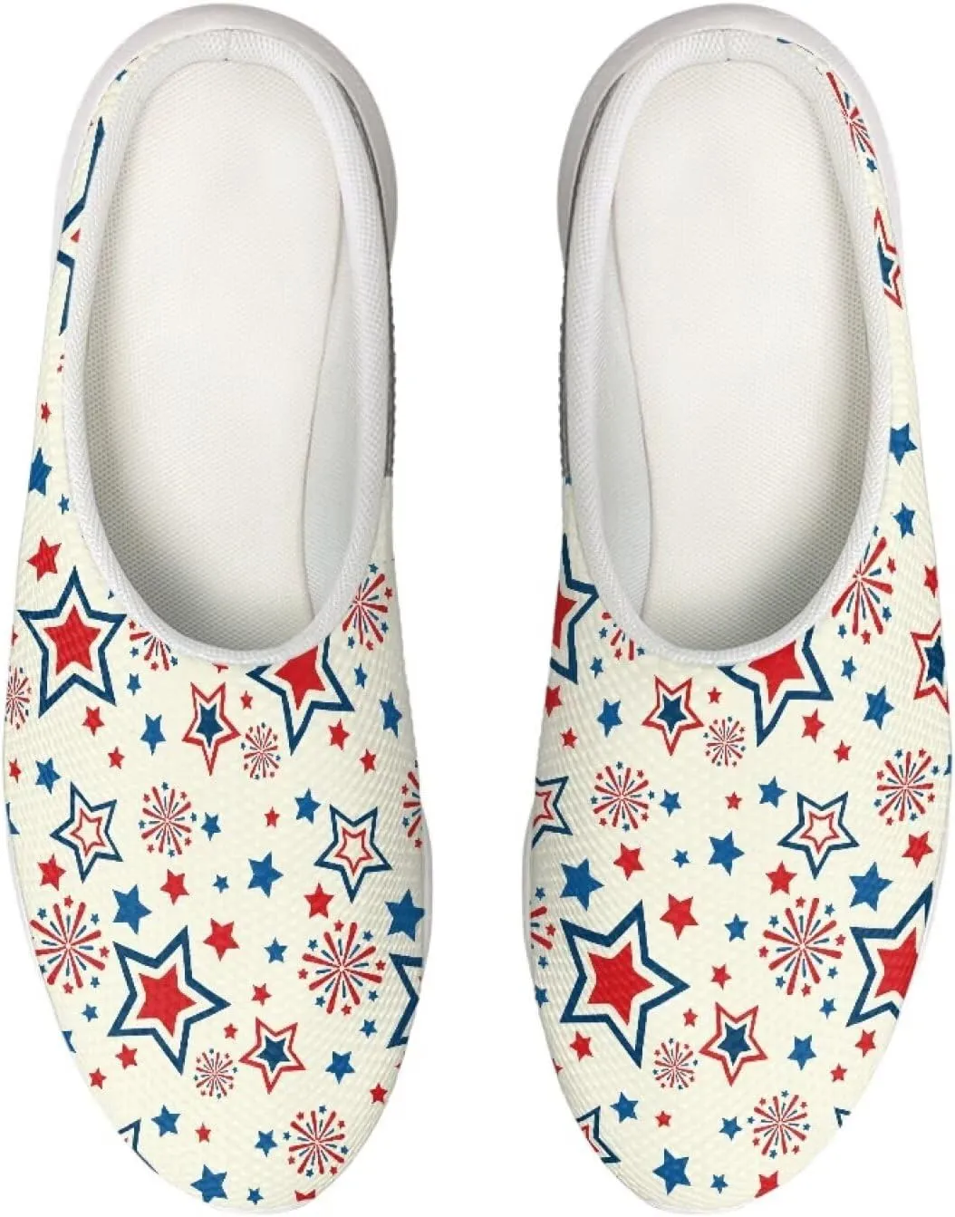 GLENLCWE Womens Clogs Soft Mesh Garden Clogs Lightweight Arch Support Sandals Beach Slippers