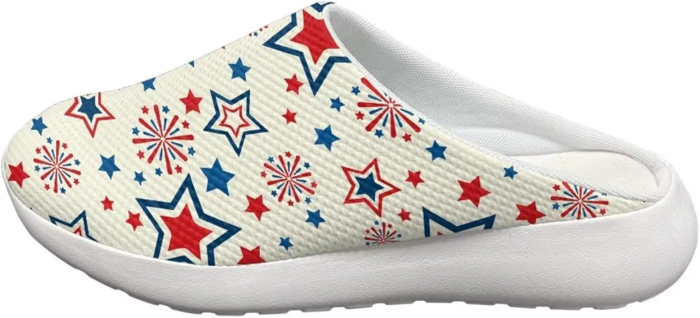 GLENLCWE Womens Clogs Soft Mesh Garden Clogs Lightweight Arch Support Sandals Beach Slippers