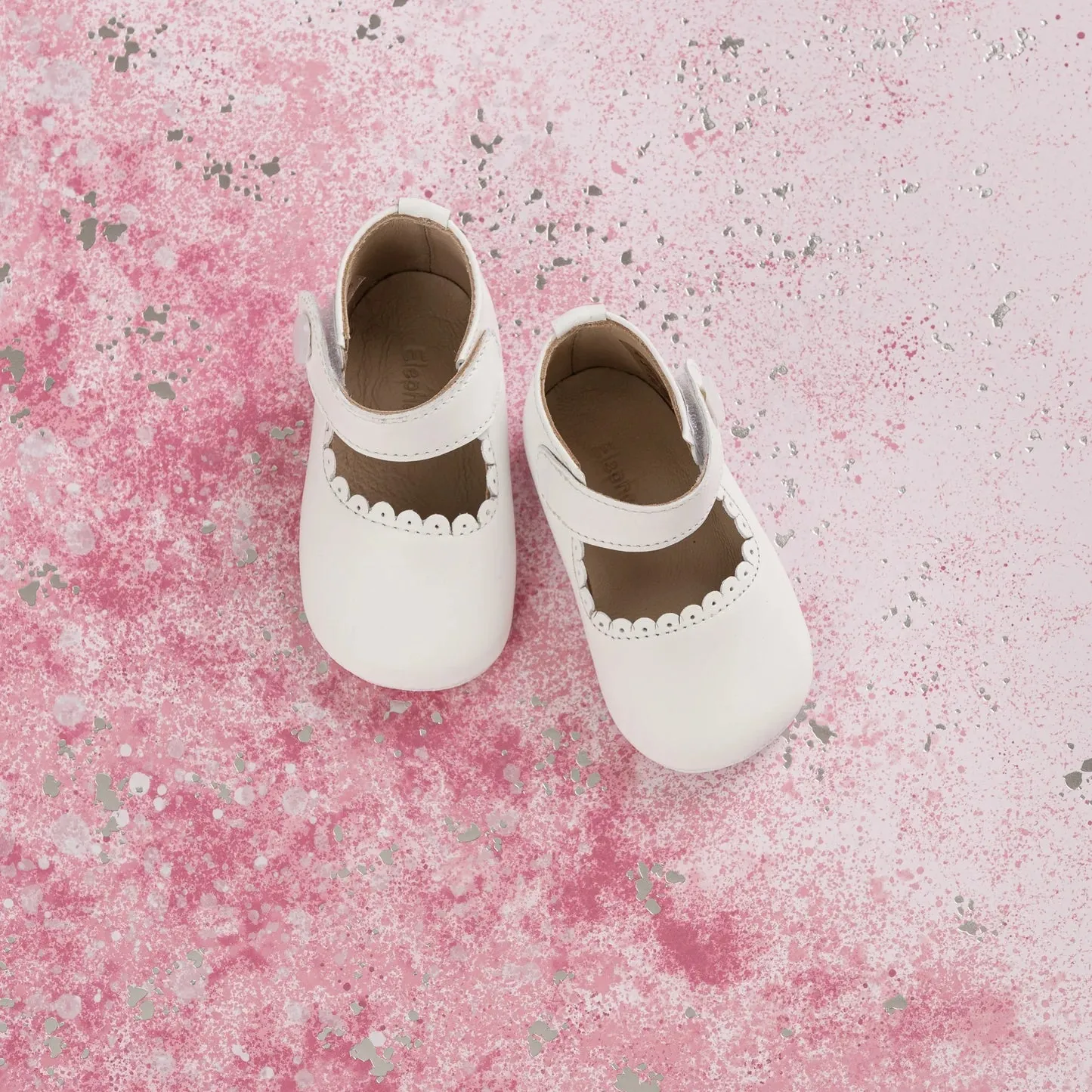 Infant Mary Janes - White