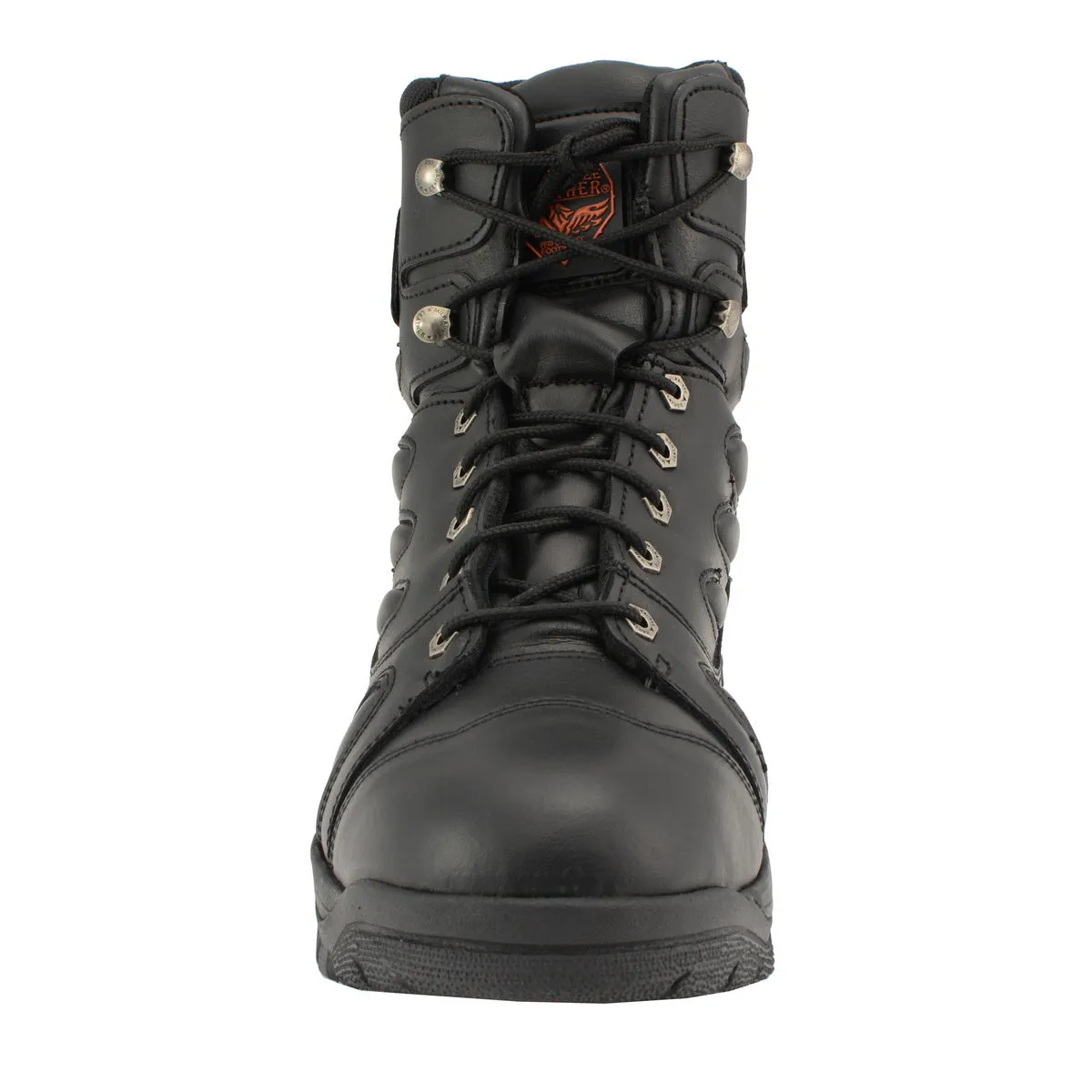 Milwaukee Leather MBM9115 Men's Black Leather 6-Inch 'Tactical Style' Motorcycle Rider Biker Boots