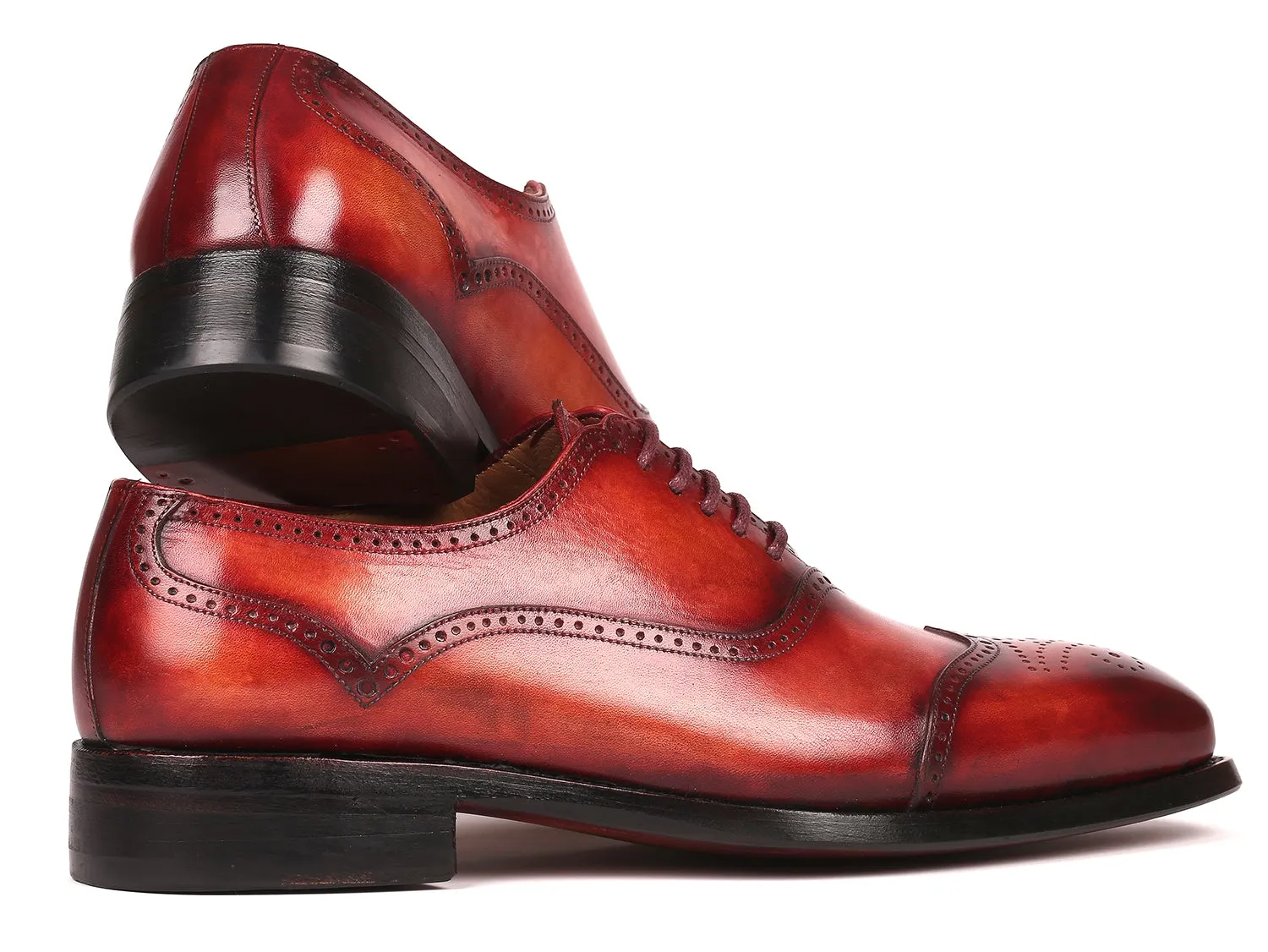 Paul Parkman Reddish Brown Goodyear Welted Oxford
