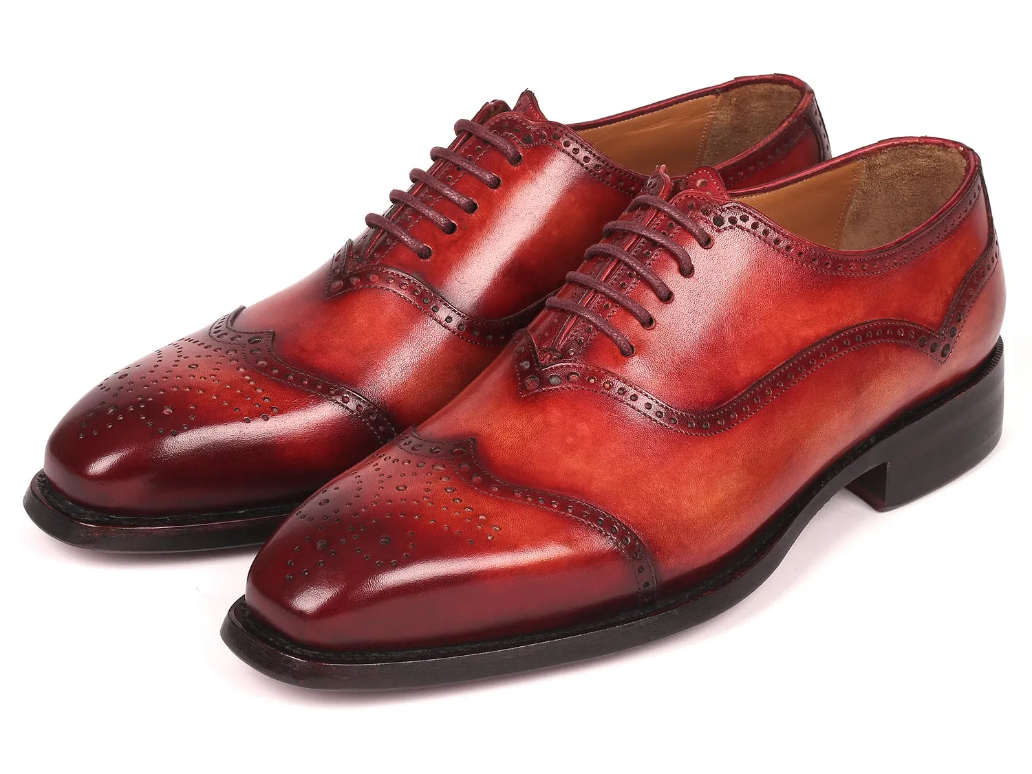 Paul Parkman Reddish Brown Goodyear Welted Oxford