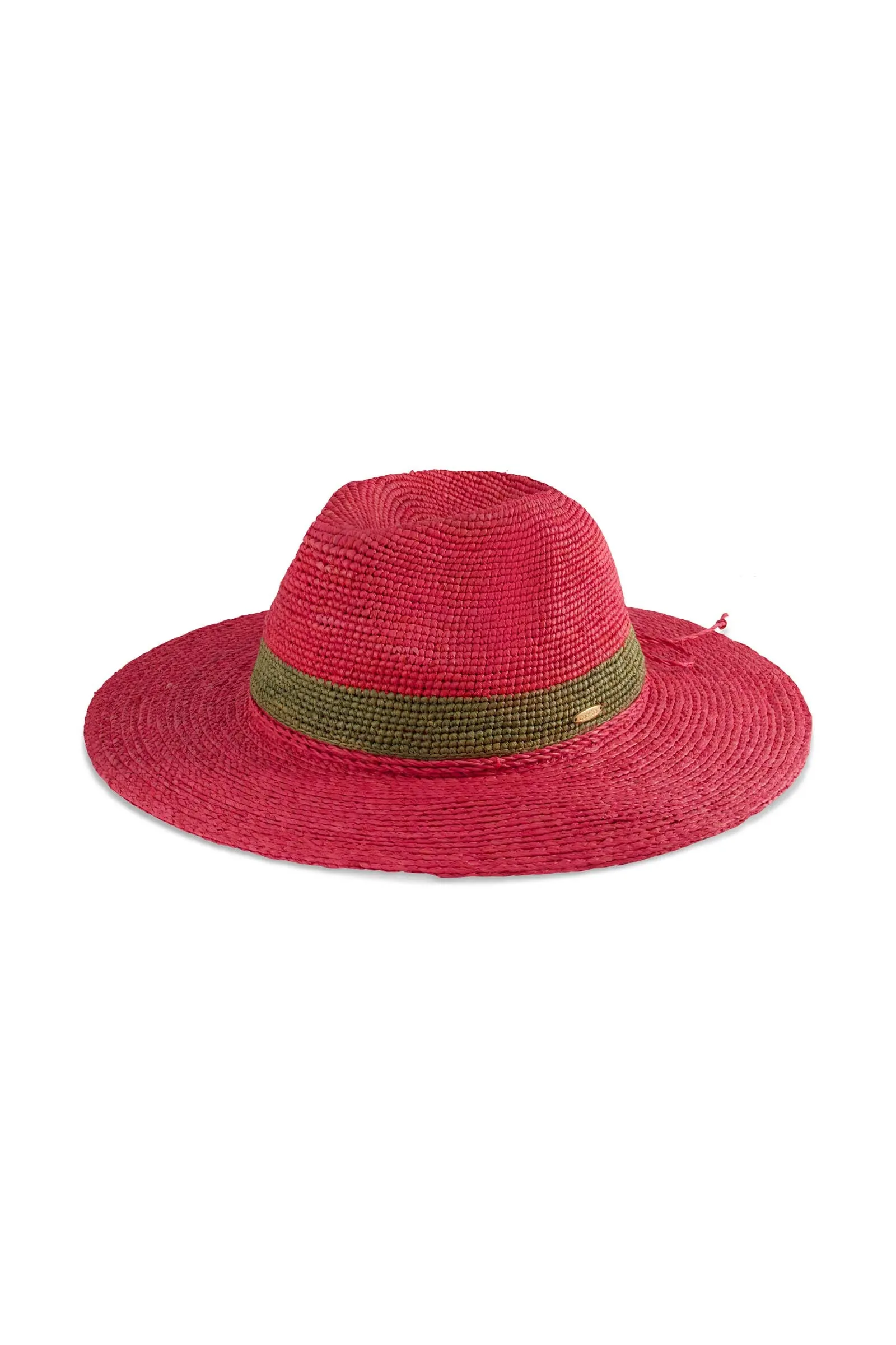 Playa Crochet Raffia Fedora | Magnolia Pink