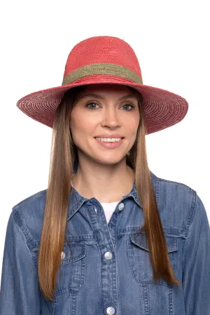 Playa Crochet Raffia Fedora | Magnolia Pink