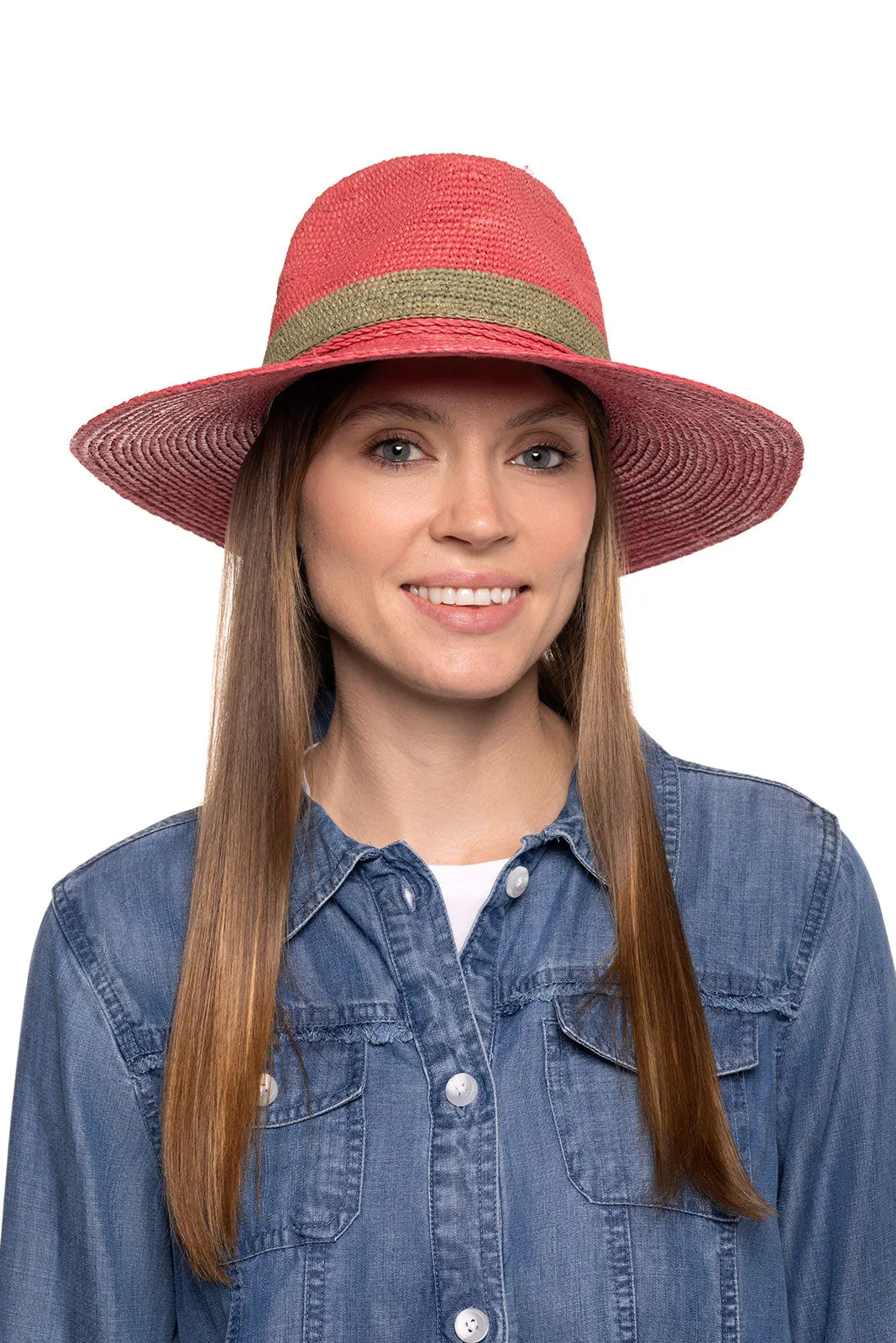 Playa Crochet Raffia Fedora | Magnolia Pink