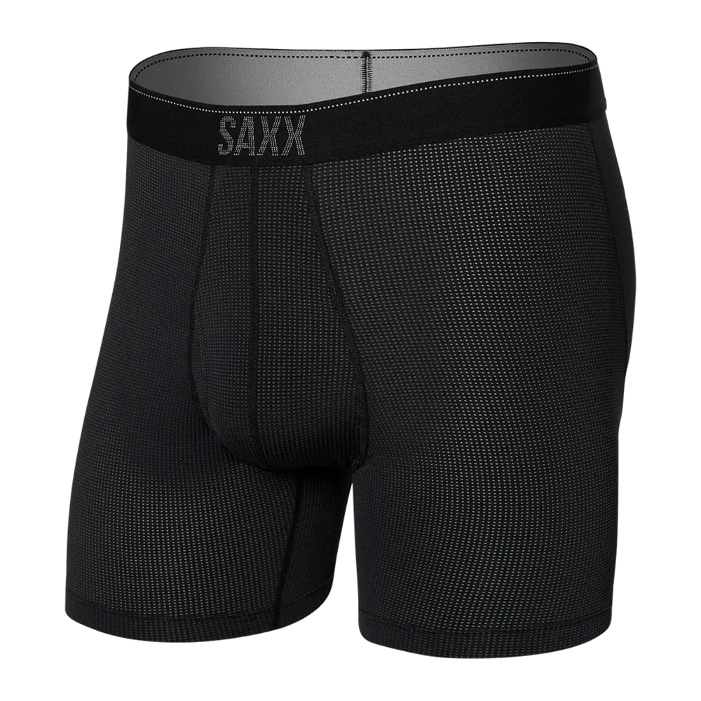 Quest Quick-Dry Mesh Boxer Brief Black