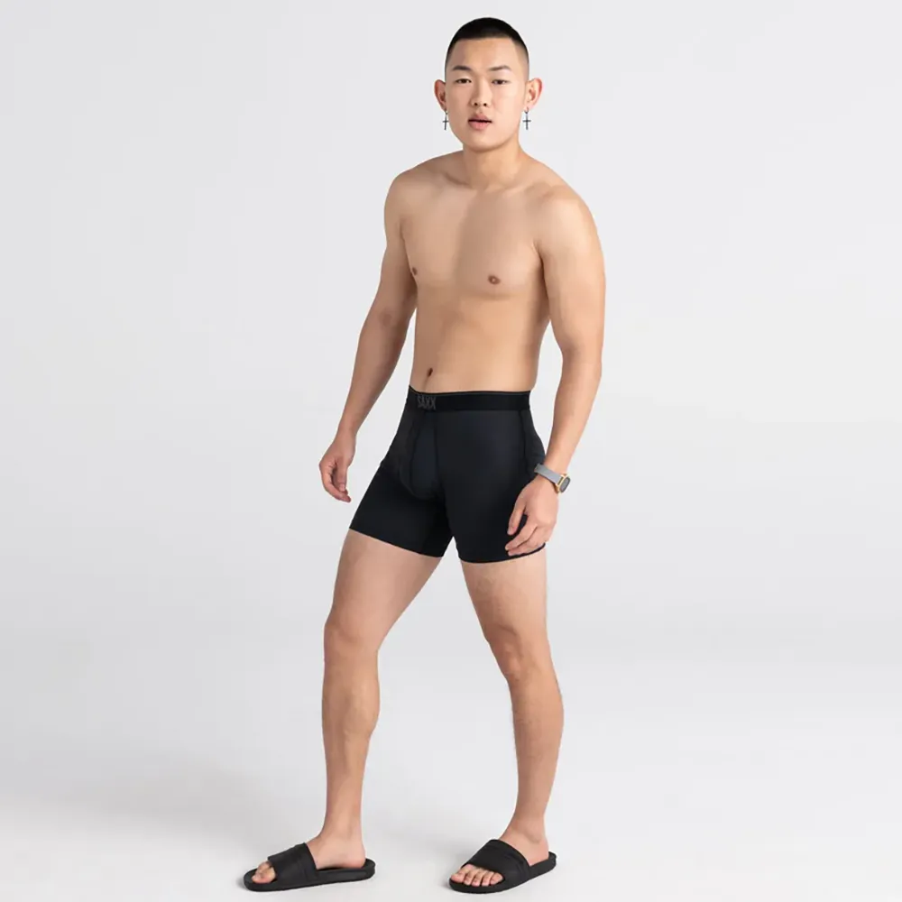 Quest Quick-Dry Mesh Boxer Brief Black