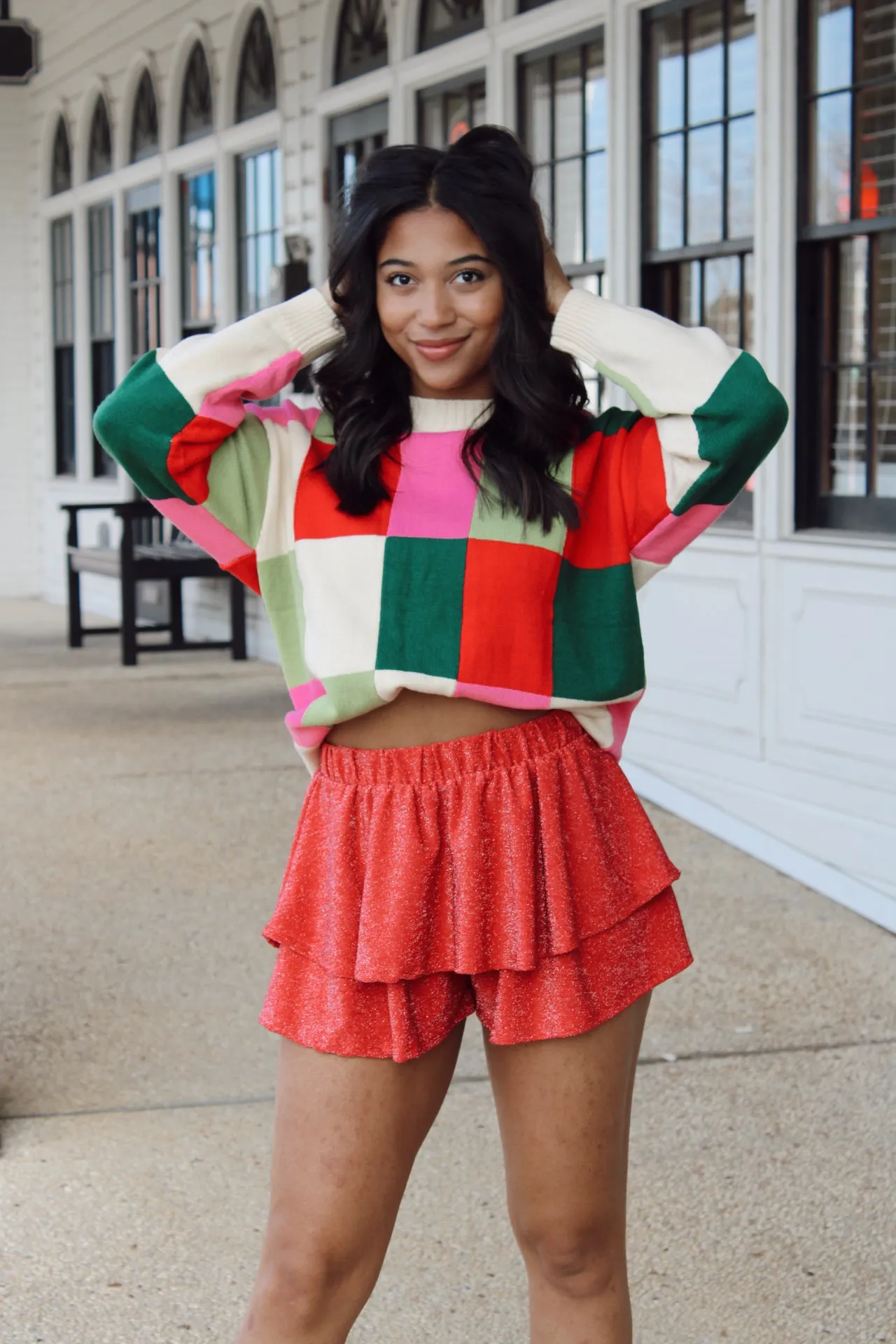 Tell Them Skort/ Red