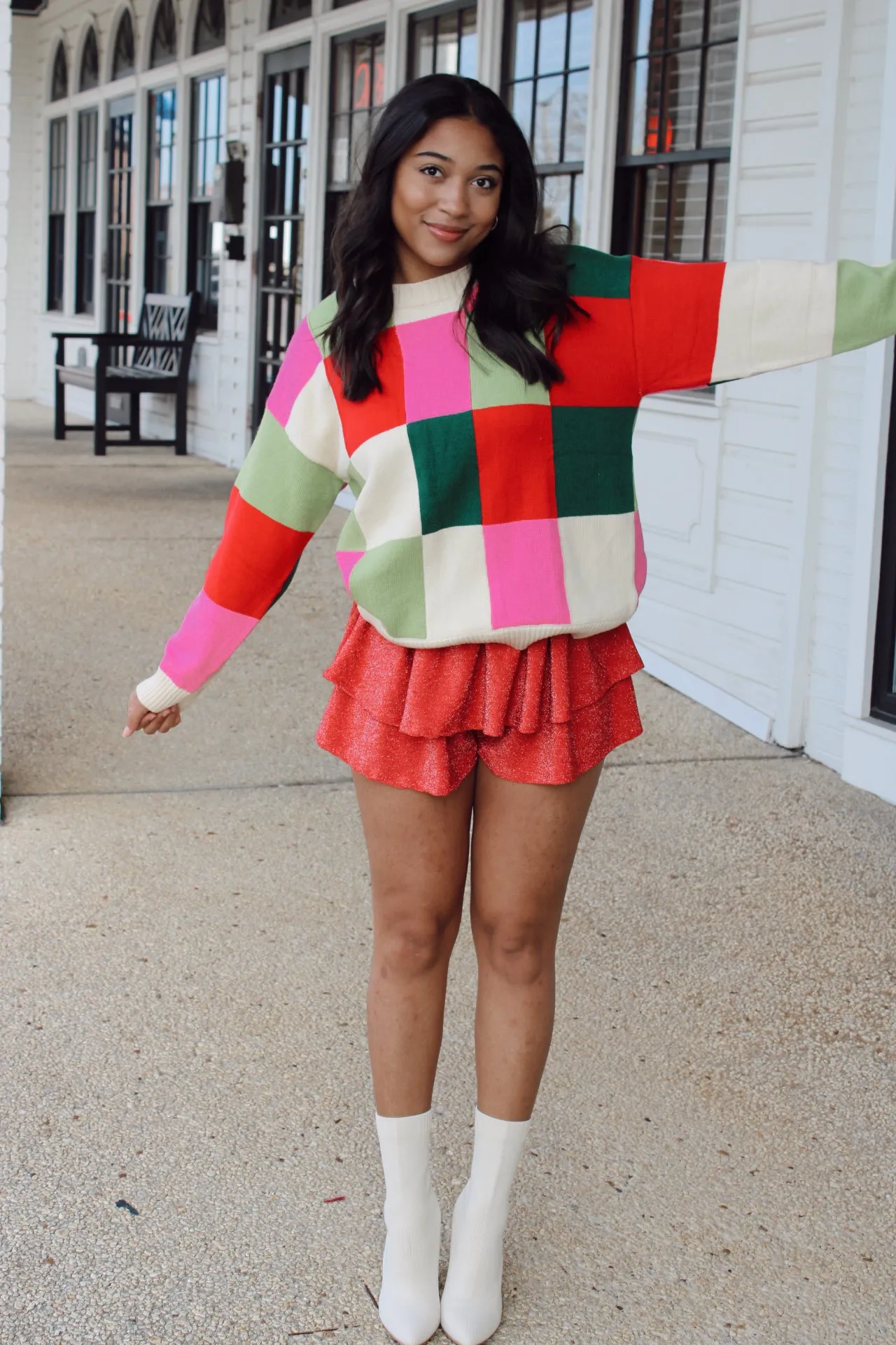 Tell Them Skort/ Red